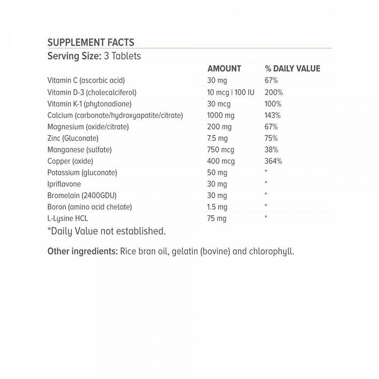 Natural Vitamins Osteo Formula 45 tablets