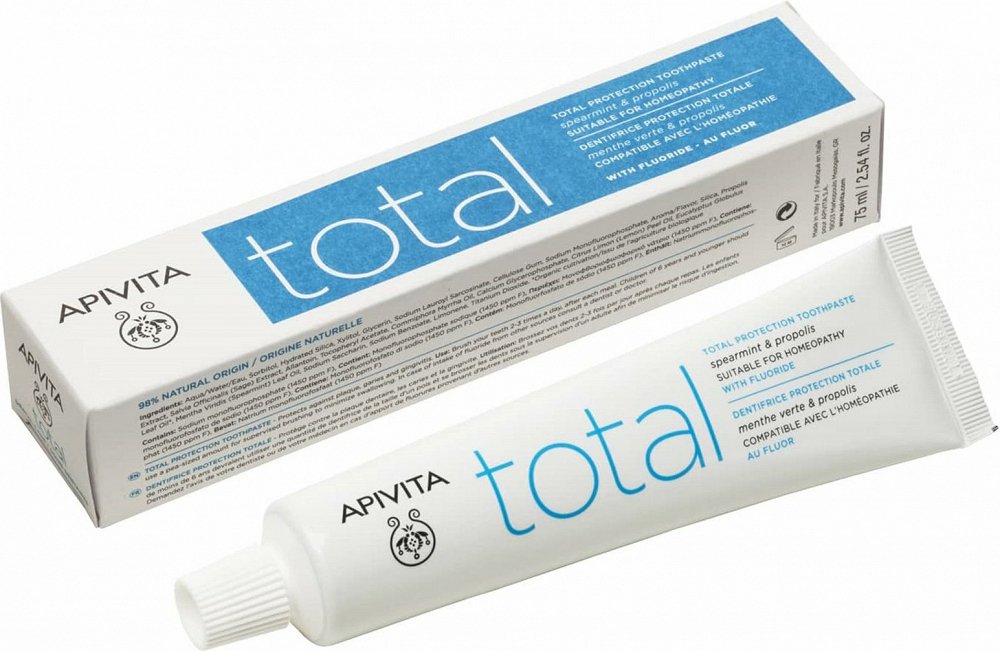 Apivita TOTAL Toothpaste for Integrated Protection 75ml