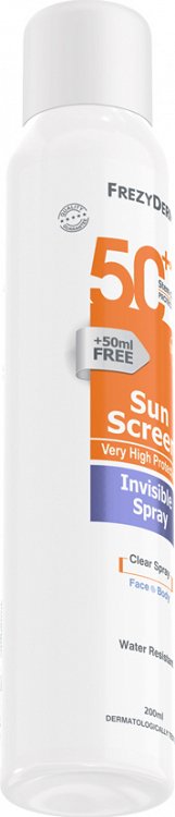 Frezyderm Sun Screen Invisible Spray SPF50+ 200ml