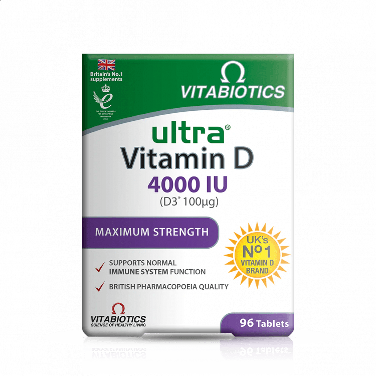 Vitabiotics Ultra Vitamin D3 4000iu 96 Tablets