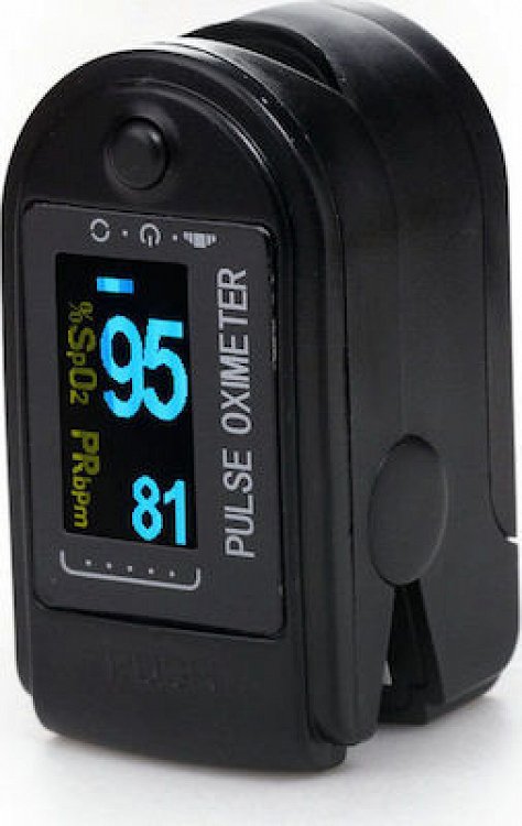 Finger Pulse Oximeter Contec CMS50D Black