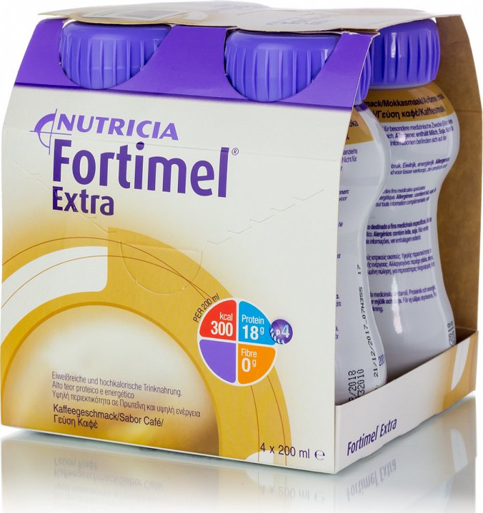 Nutricia Fortimel Extra 4 x 200ml Coffee