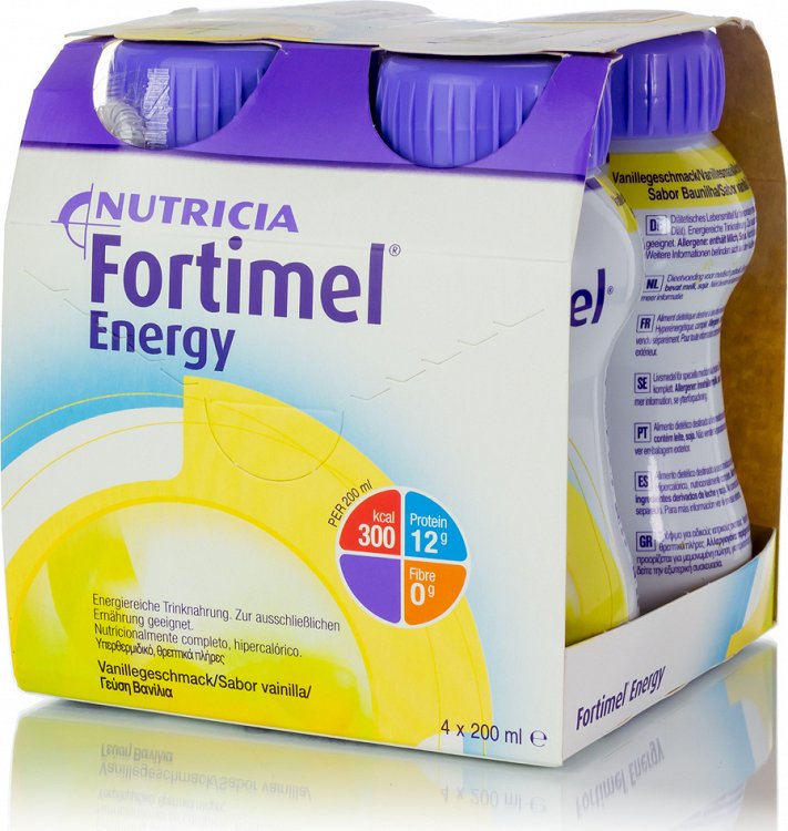 Nutricia Fortimel Energy 4 x 200ml Vanilla