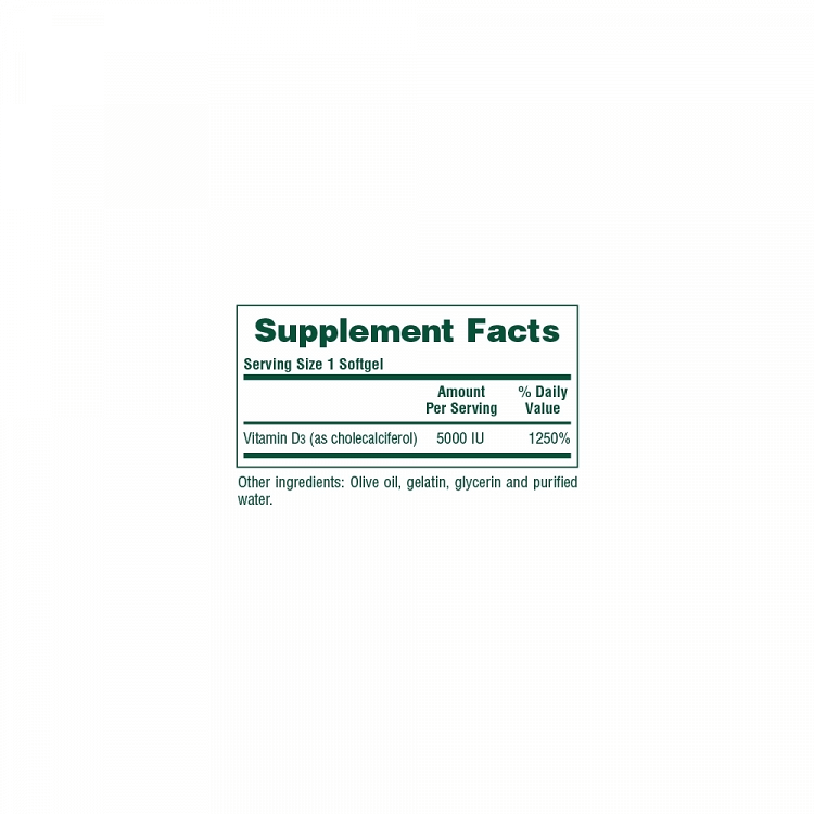 Nature''s Plus Vitamin D3 5000IU 60caps