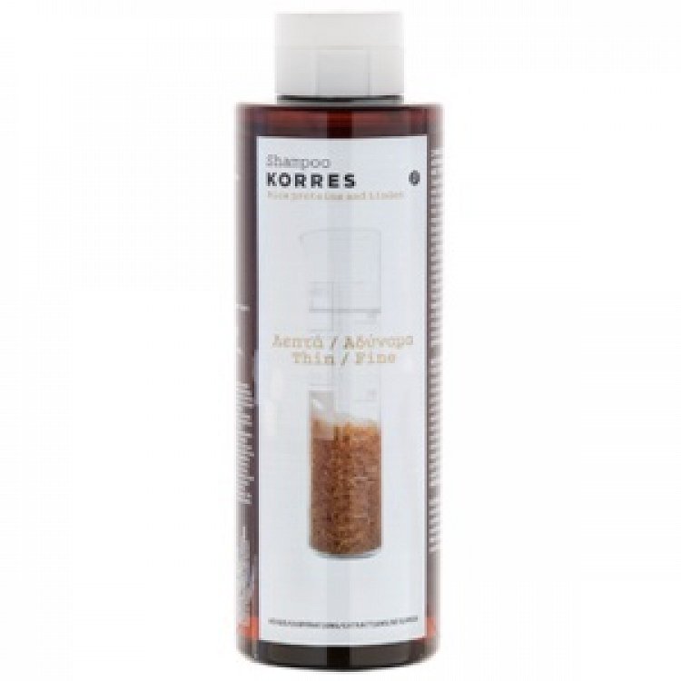 Korres Shampoo Rice Proteins and linden, Weak-Fine Hair 250ml