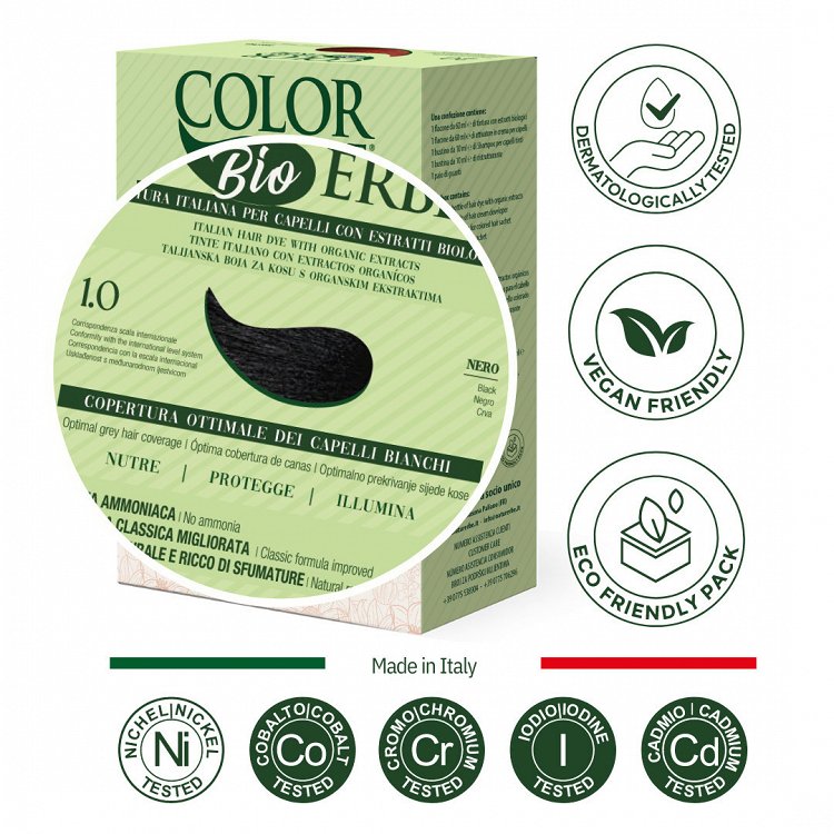 Color Erbe Herbal Hair Dyeing 01 Black