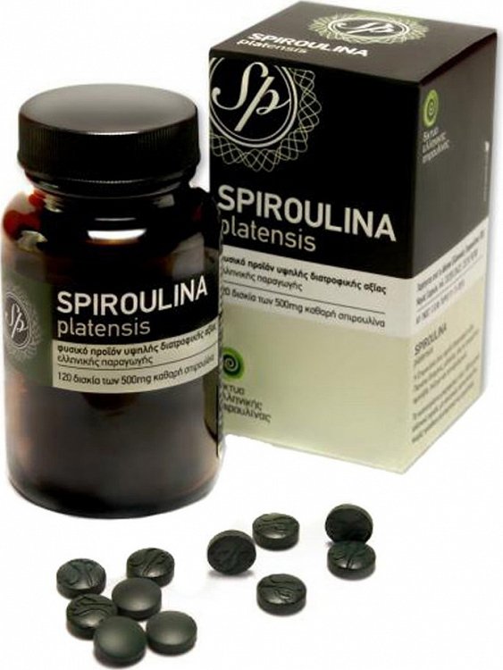 Spiroulina Platensis 120 Tablets 500mg
