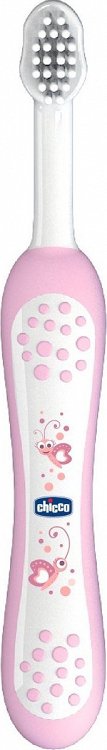 Chicco Pink Toothbrush 6m+