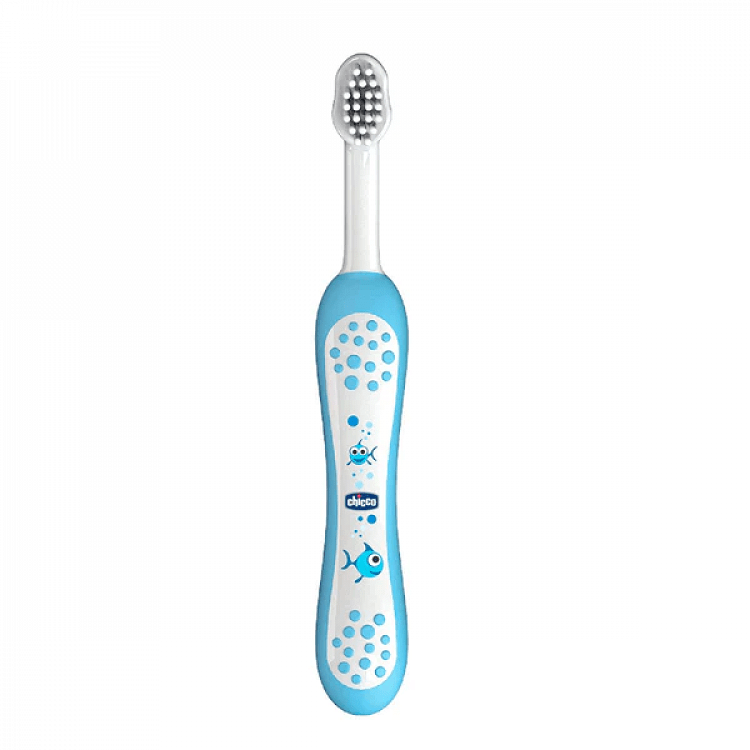 Chicco Blue Toothbrush 6m +