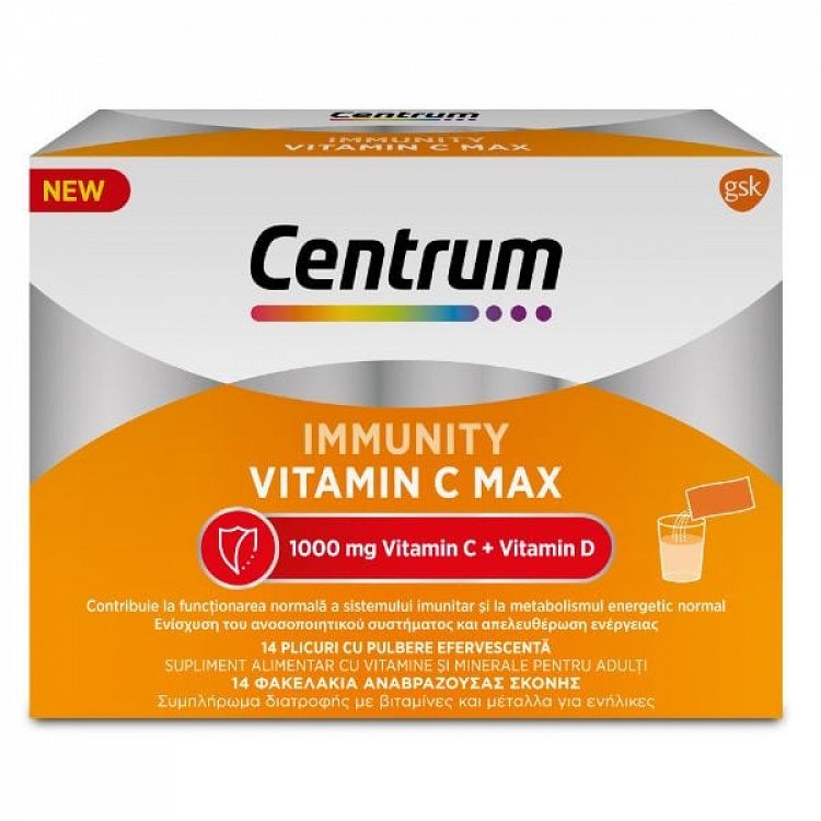 Centrum Immunity C Max Vitamin for Immune Support 14 Sachets