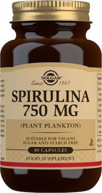 Solgar Spirulina 750mg 80Tabs