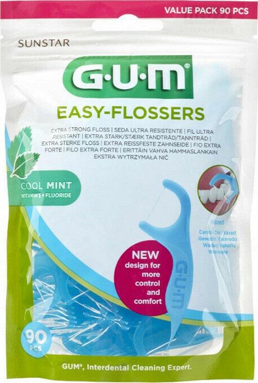 GUM 890 Easy flossers ( Bag of 90piece)