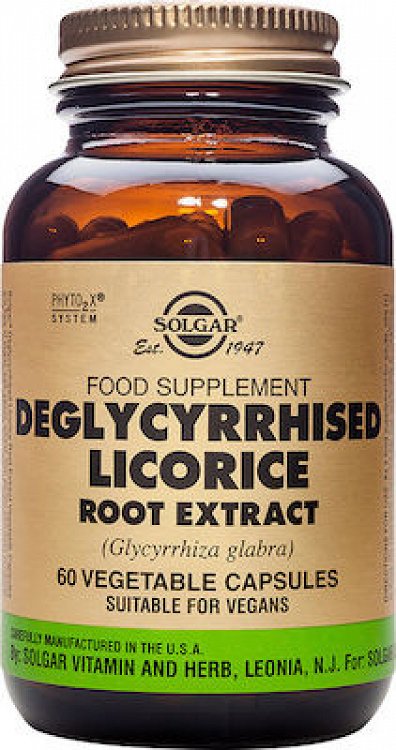 Solgar Deglycerrized  Licorise Root Extract 60V.Caps