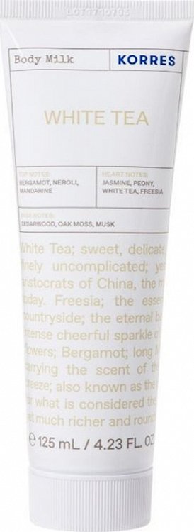 Korres White Tea, Bergamot, Freesia Body Milk 125ml