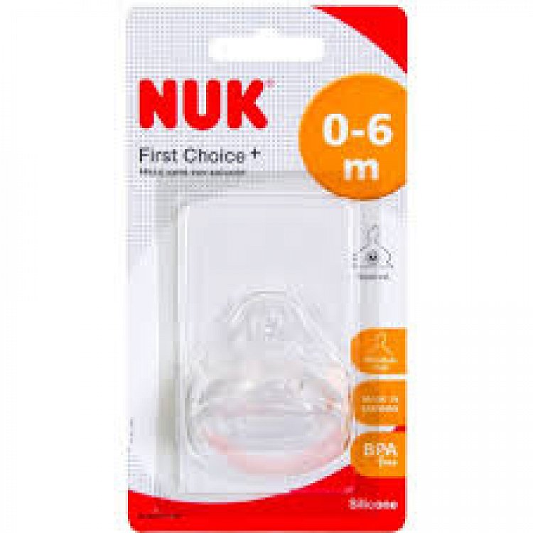 Nuk First Choice Silicone Nipple Size 1 (0-6 months) 1pc