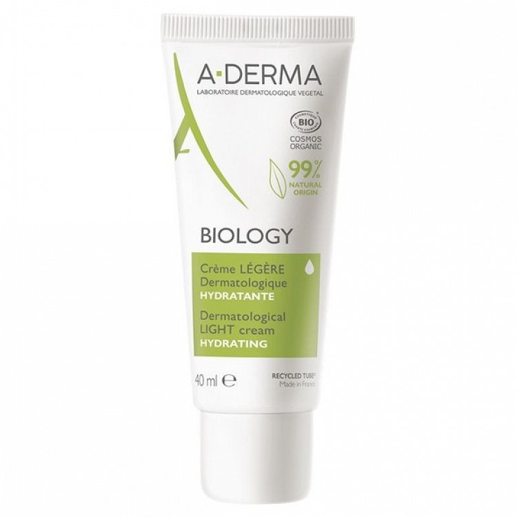 A-Derma Dermatological Light Cream Hydrating Biology 40ml 