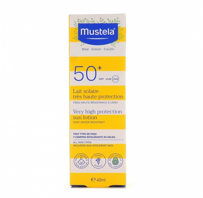 Mustela Lait Solaire SPF50+ Tres Haute Protection 40ml for the face