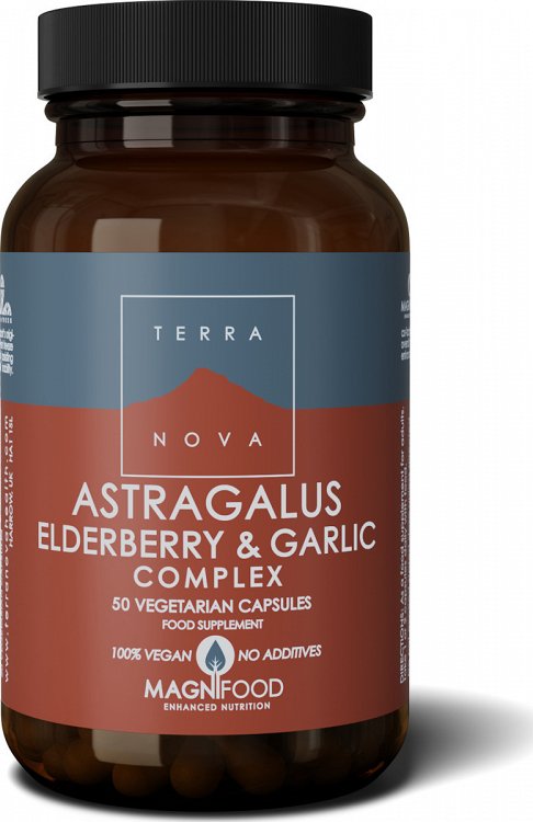 Terra Nova Astragalus Elderberry & Garlic Complex 50V.Caps