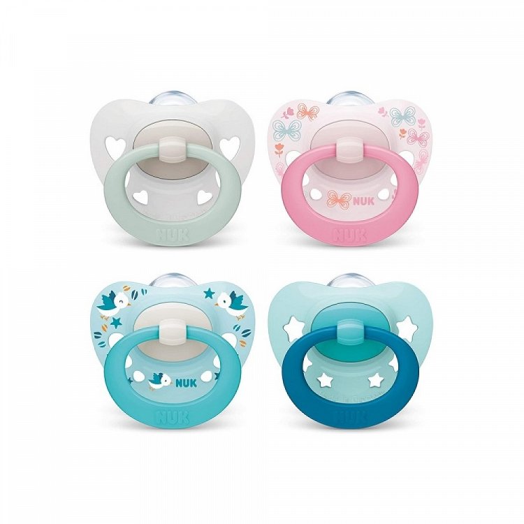 Nuk Orthodontic Silicone Pacifier for  0-6 months Signature