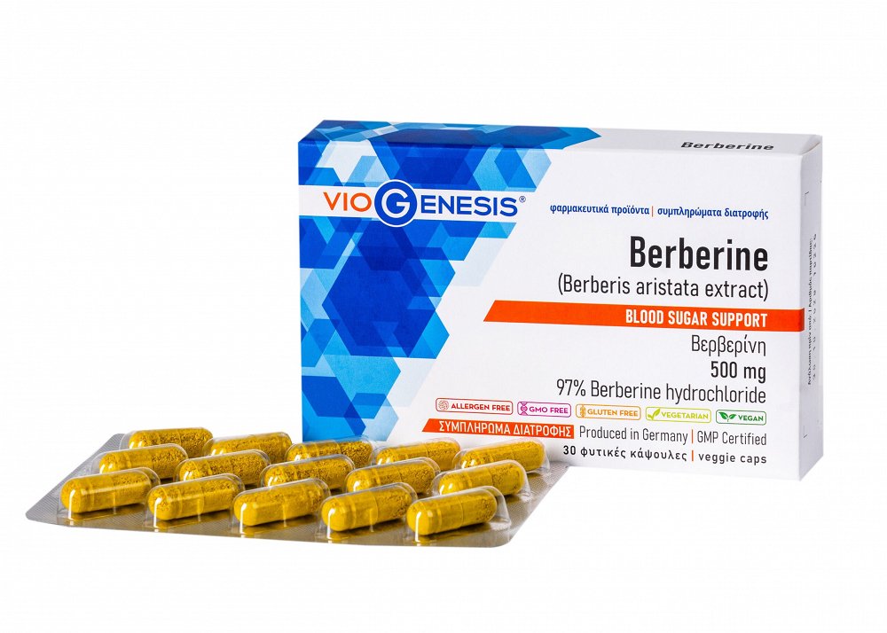 Viogenesis Berberine 500mg 30 φυτικές κάψουλες