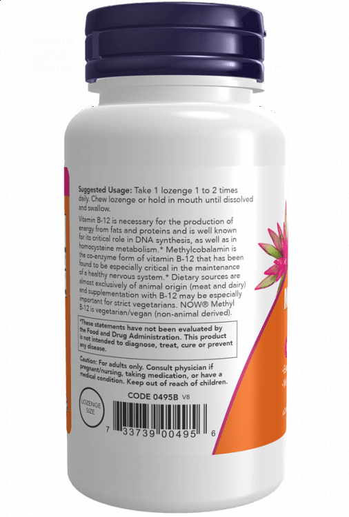 Now Methyl B12 1000 mcg (lozenges), 100pcs
