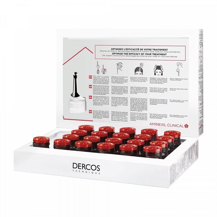 Vichy Dercos Aminexil Clinical 5 21x6ml (Ampoules for Women''s Hair Loss)