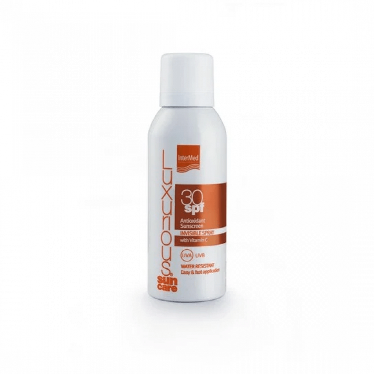 Intermed Luxurious Suncare Antioxidant Sunscreen Invisible Spray SPF 30, with Vitamin C, 100ml