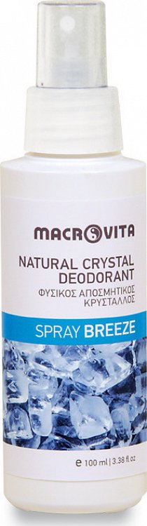 Macrovita Natural Deodorant Crystal Spray Breeze, 100ml