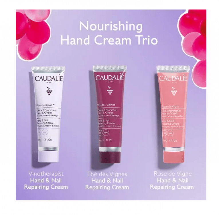Caudalie Hand Cream Trio Xmas Set