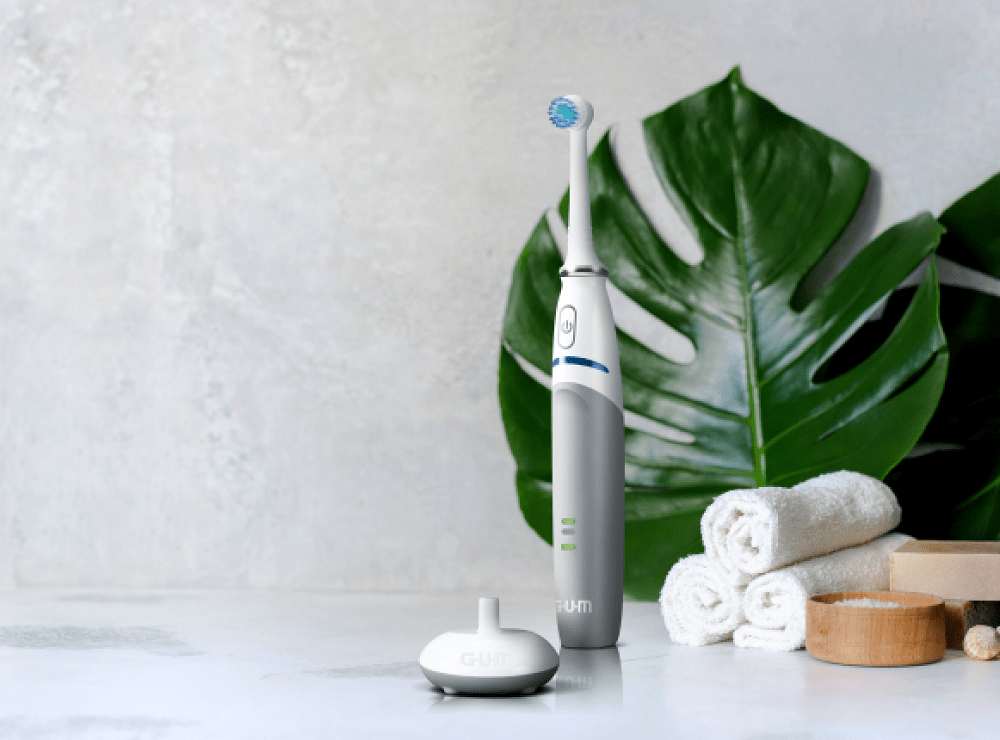 GUM PowerCARE™ Rechargeable Toothbrush and 2 Toothbrush Refills