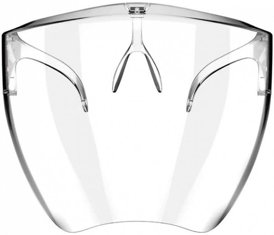 Face Mouth Shields with Glasses Design All-Round Protection Cap with Clear Wide Visor Anti-Fog Lens, for Men Women,Lightweight Transparent Shield with Glasses for Work