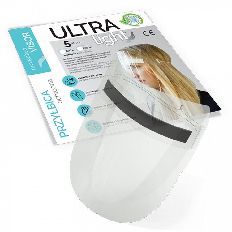 Cerkamed Protective visors ULTRA LIGHT 5 pcs