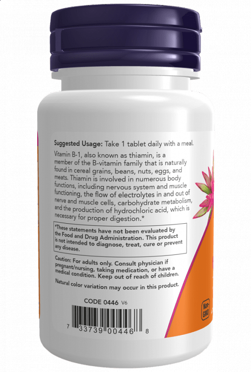  NowFoods Vitamin B1 100mg 100tabs 