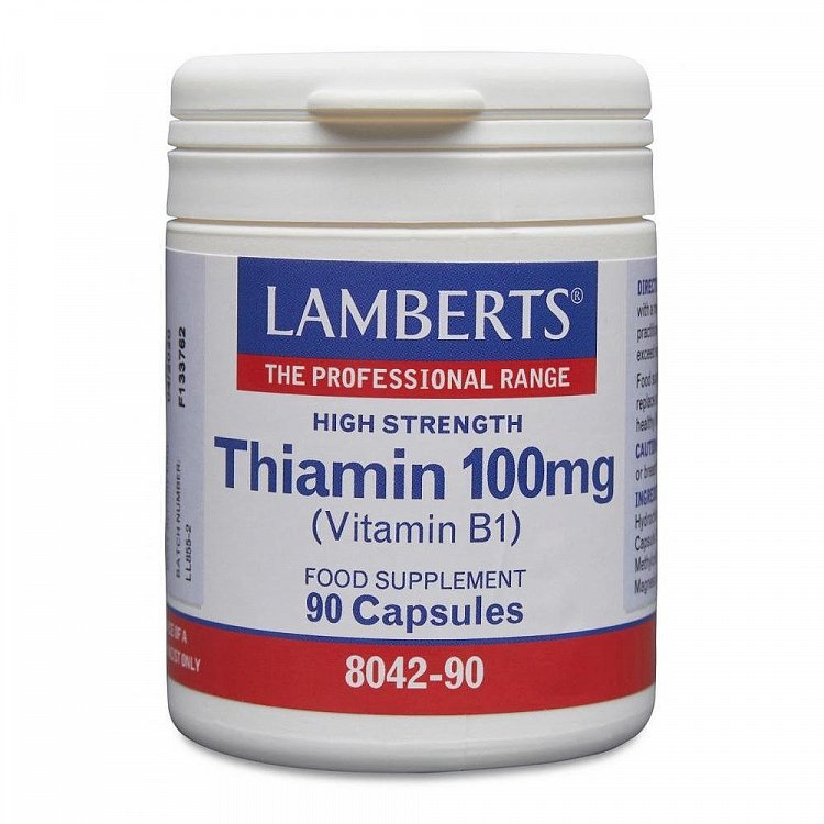 Lamberts Thiamin 100mg (vit b1) 90caps ( new )