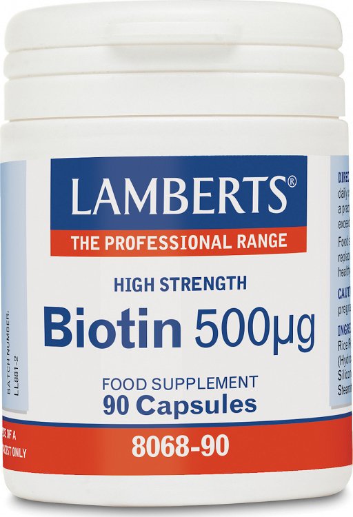Lamberts Biotin 500mcg 90caps