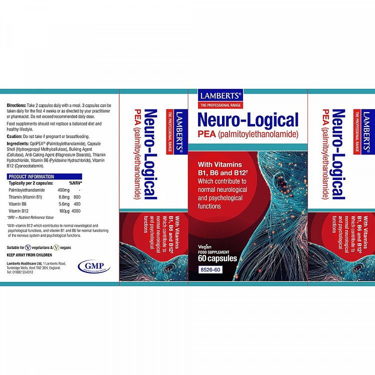 Lamberts Neuro-Logical PEA, 60caps