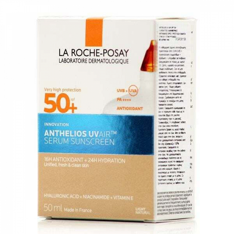 La Roche-Posay Anthelios UVMune 400 Air Serum Sunscreen Tinted Light SPF50+ Tinted Face Sunscreen Serum 50ml