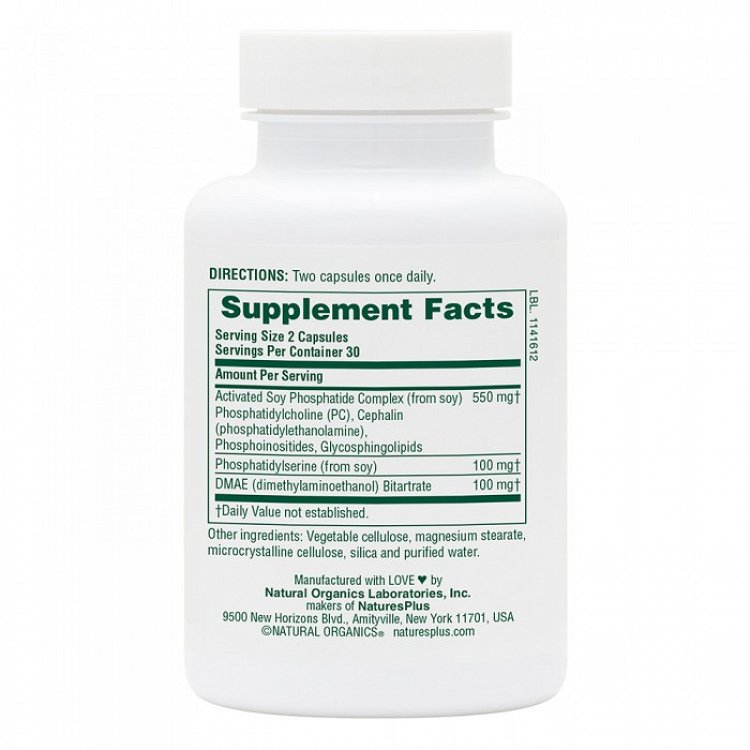 Nature''s Plus Phosphatidylserine / DMAE Complex 60V.Caps