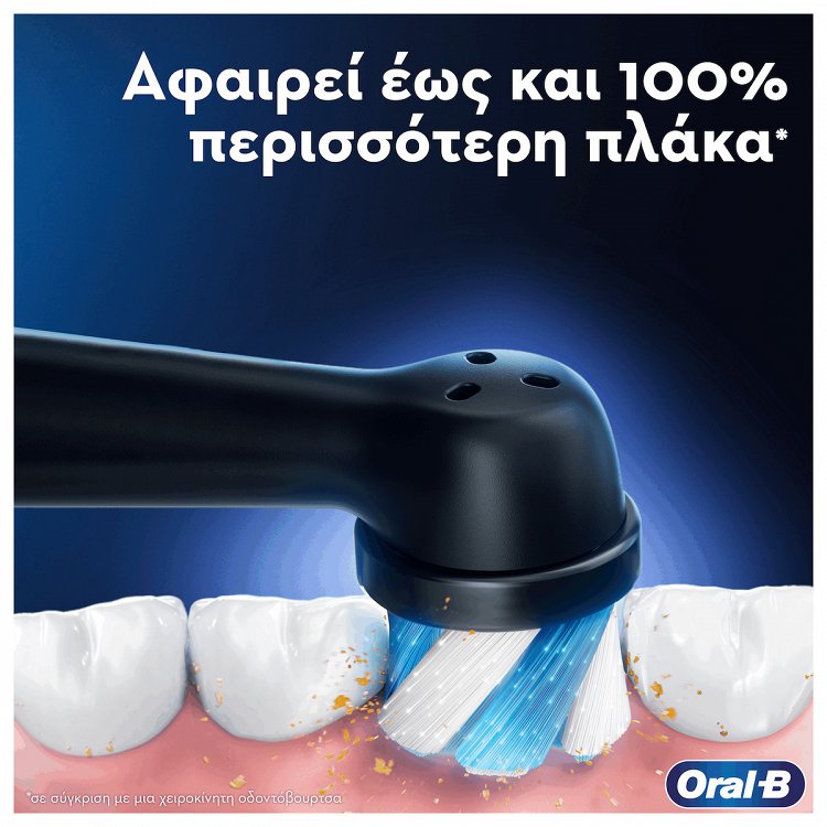 Oral-B iO Series 3 Electric Toothbrush with Pressure Sensor and Travel Case – Black