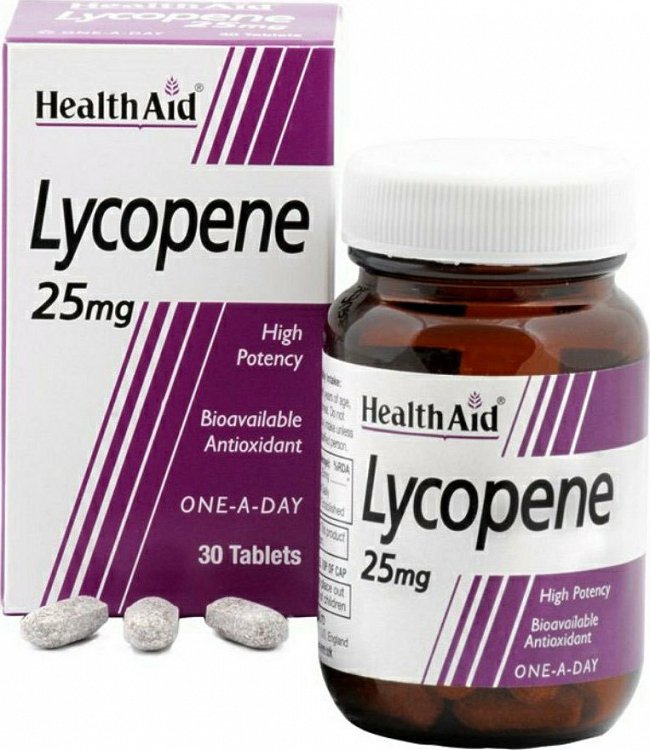 Health Aid Lycopene 25mg 30Tabs