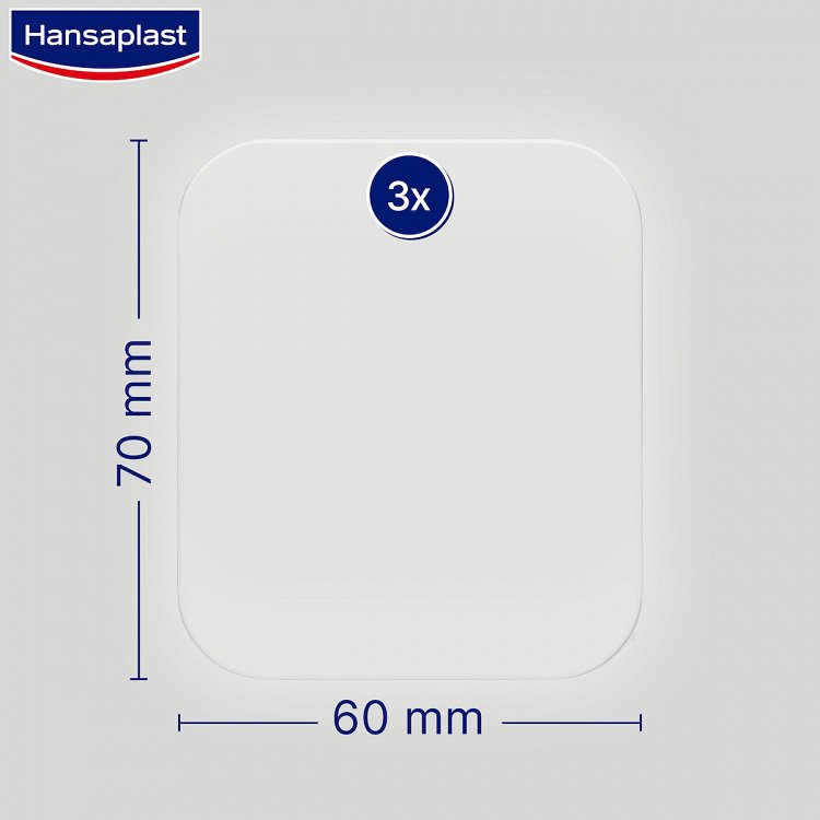Hansaplast Waterproof Adhesive Bandages Second Skin Protection XL 3pcs