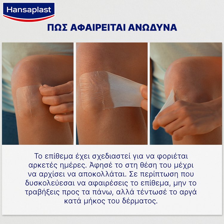 Hansaplast Waterproof Adhesive Bandages Second Skin Protection 6pcs