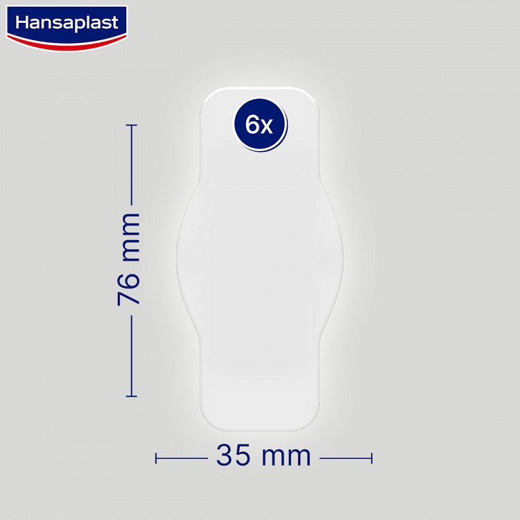 Hansaplast Waterproof Adhesive Bandages Second Skin Protection 6pcs
