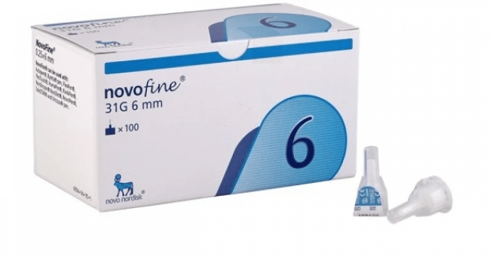 NovoFine 31 G, 0,25 mm x 6 mm