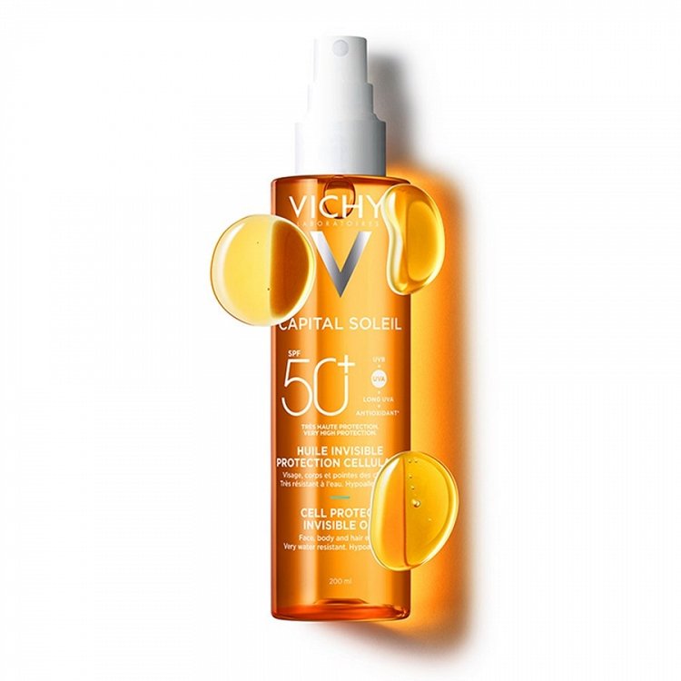 Vichy Capital Soleil Cell Protect Huile Invisible spf50 Spray 200ml