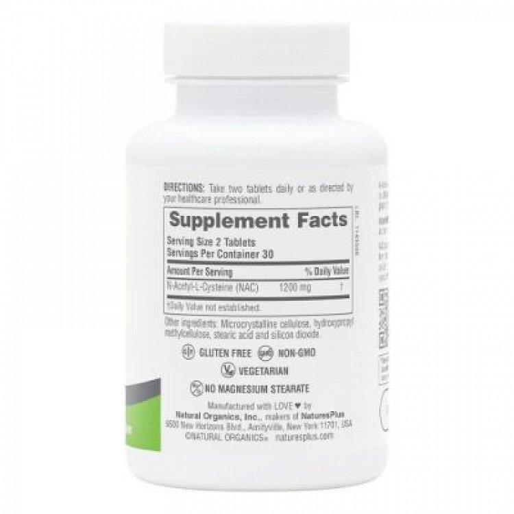 Nature's Plus Nac 1200mg 60 tabs