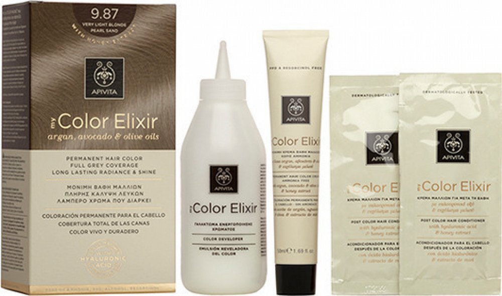 APIVITA Nature''s Hair Color 9.3  Blonde Very Light Gold 125ml