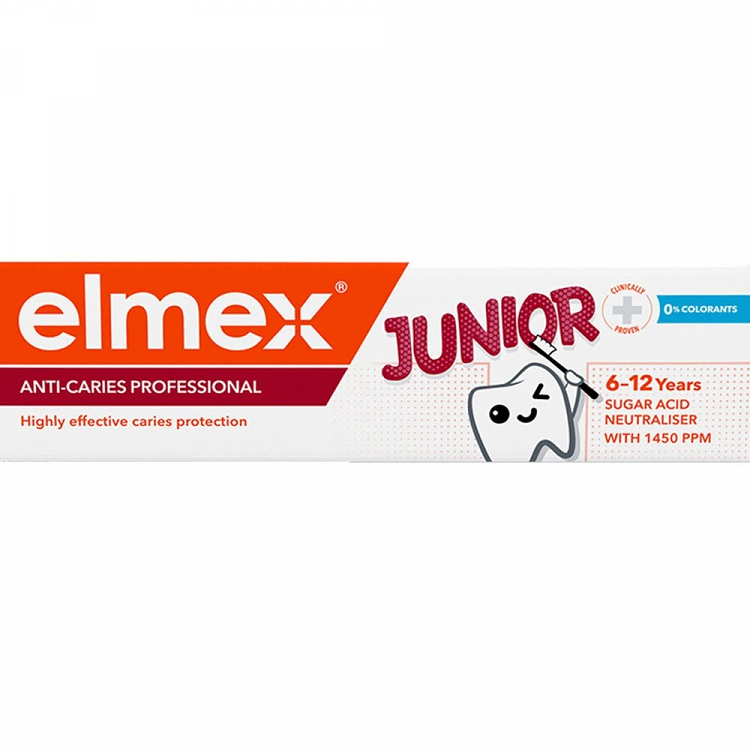 Elmex Caries Professional Kids Toothpaste for Ages 6-12, 75ml