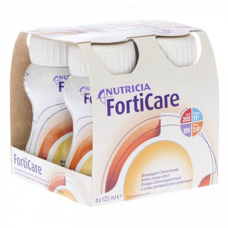Nutricia Forticare Peach - Ginger 4 x 125ml
