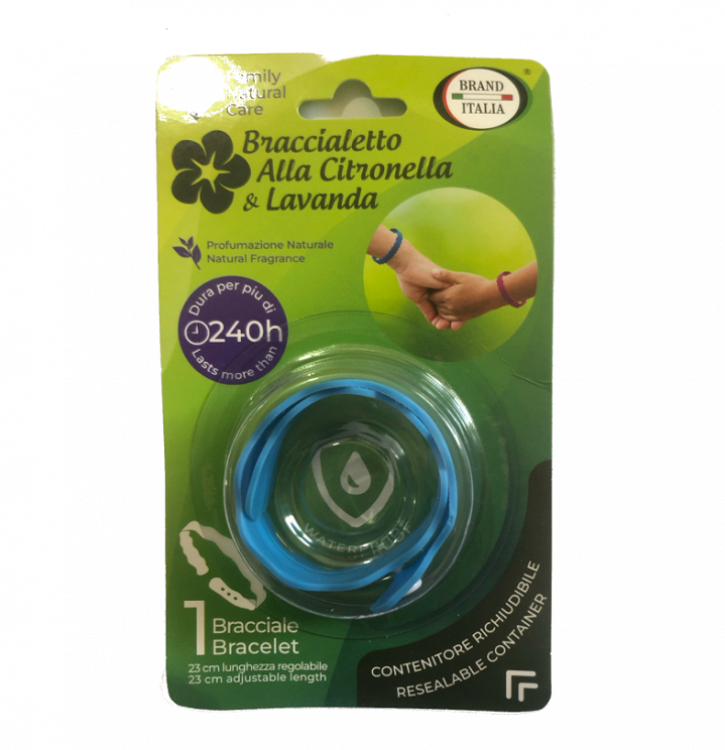 Brand Italia Mosquito Away Adults Citronella and Lavender Bracelet